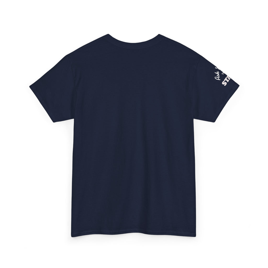 YOUR LOGO Promotions T-Shirt — Double Imprint Tee for staff or customers