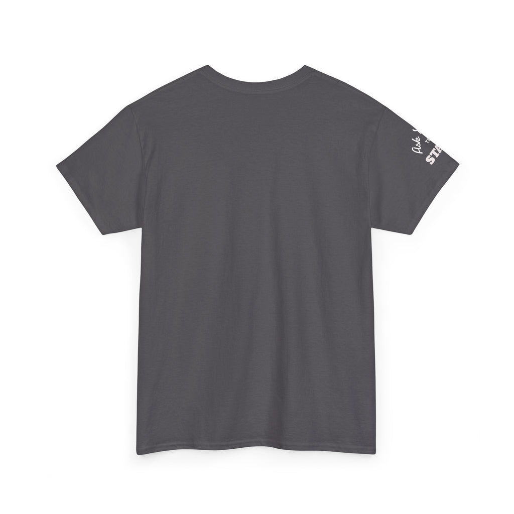 YOUR LOGO Promotions T-Shirt — Double Imprint Tee for staff or customers