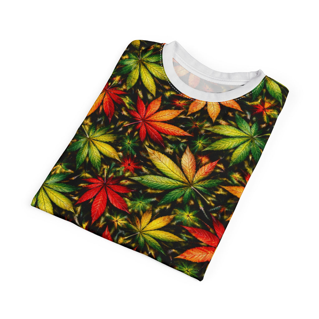 "Yes Rasta" Canna Leaf All-Over Print Tee - Xpress Design