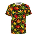 "Yes Rasta" Canna Leaf All-Over Print Tee - Xpress Design