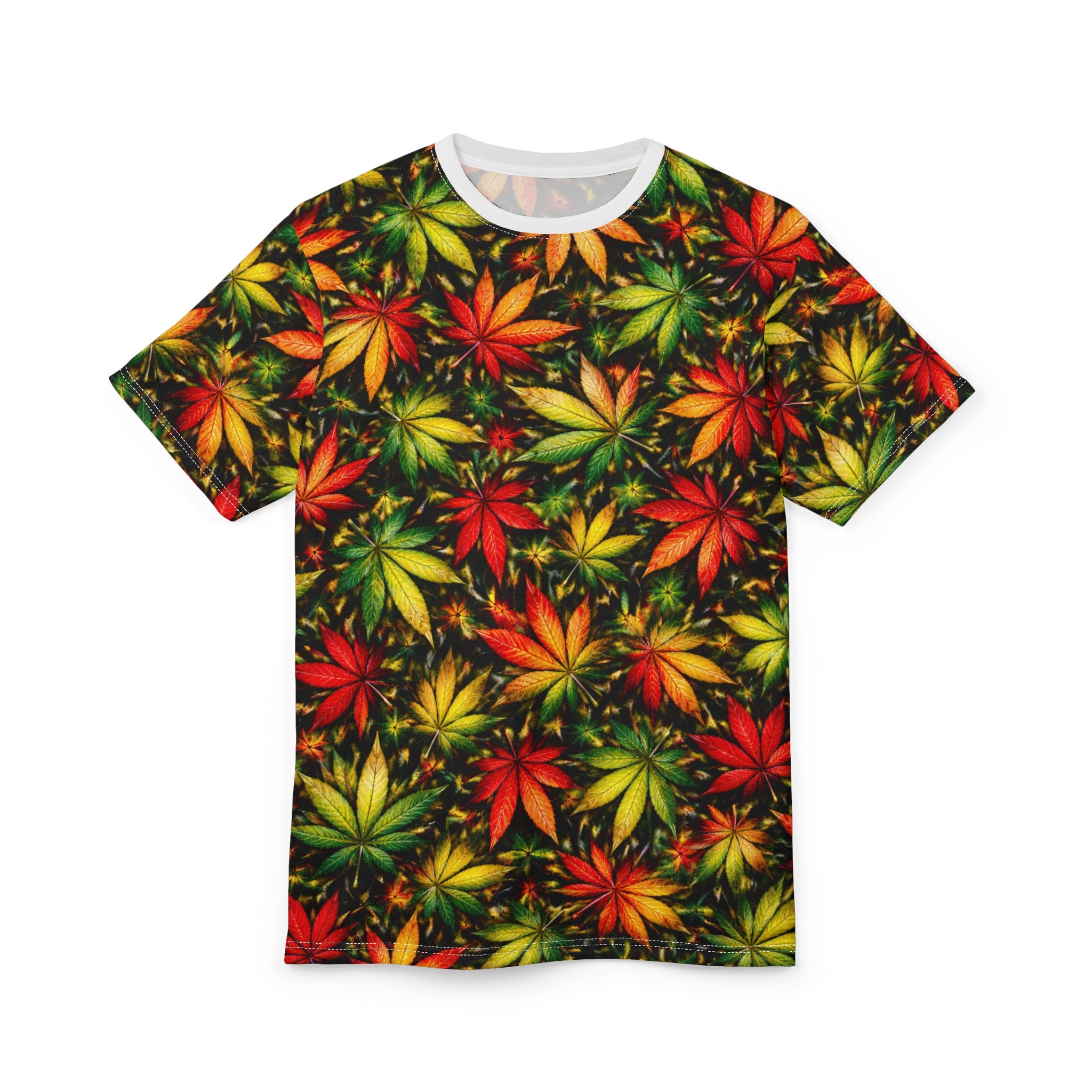 "Yes Rasta" Canna Leaf All-Over Print Tee - Xpress Design
