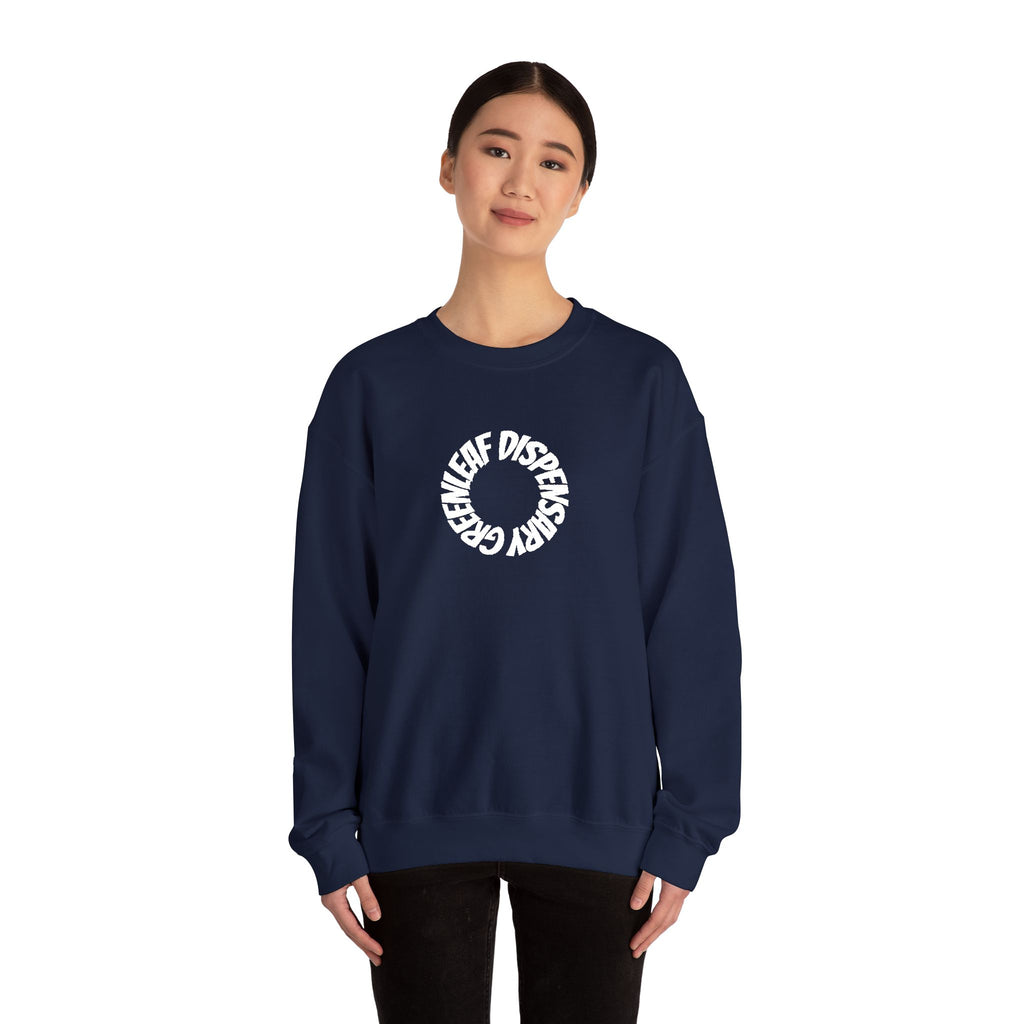 Crewneck Sweatshirt — 'Beach Days' Circular Graphic Pullover