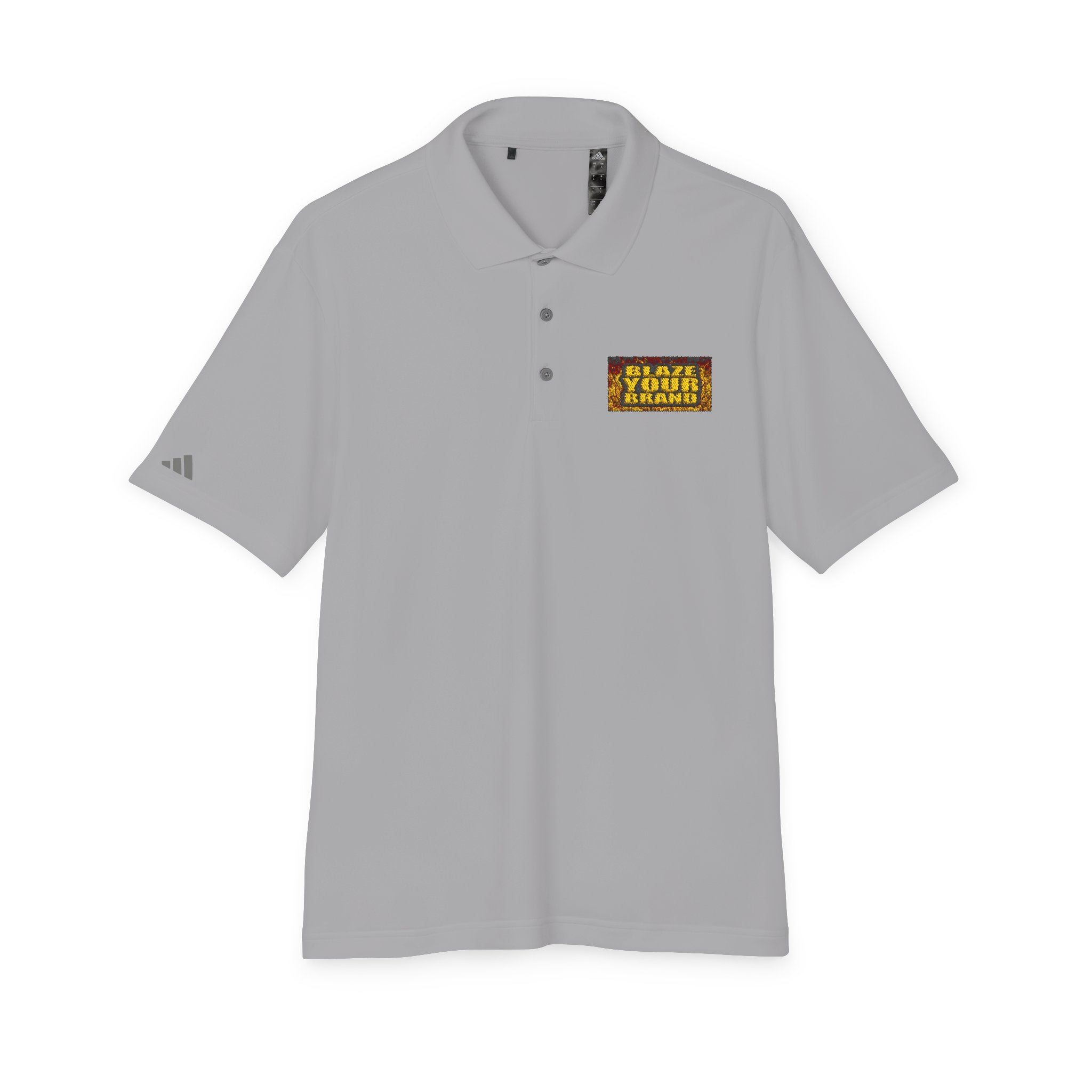 Performance Polo — 'Blaze Your Brand' Chest Logo