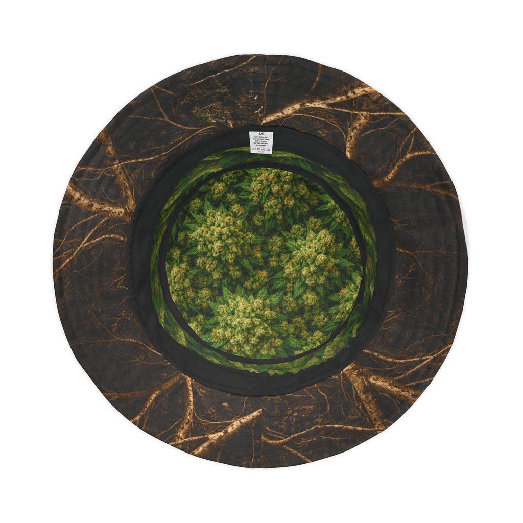 "Field of Dreams" Bucket Hat —Blooming Marijuana Plant Print