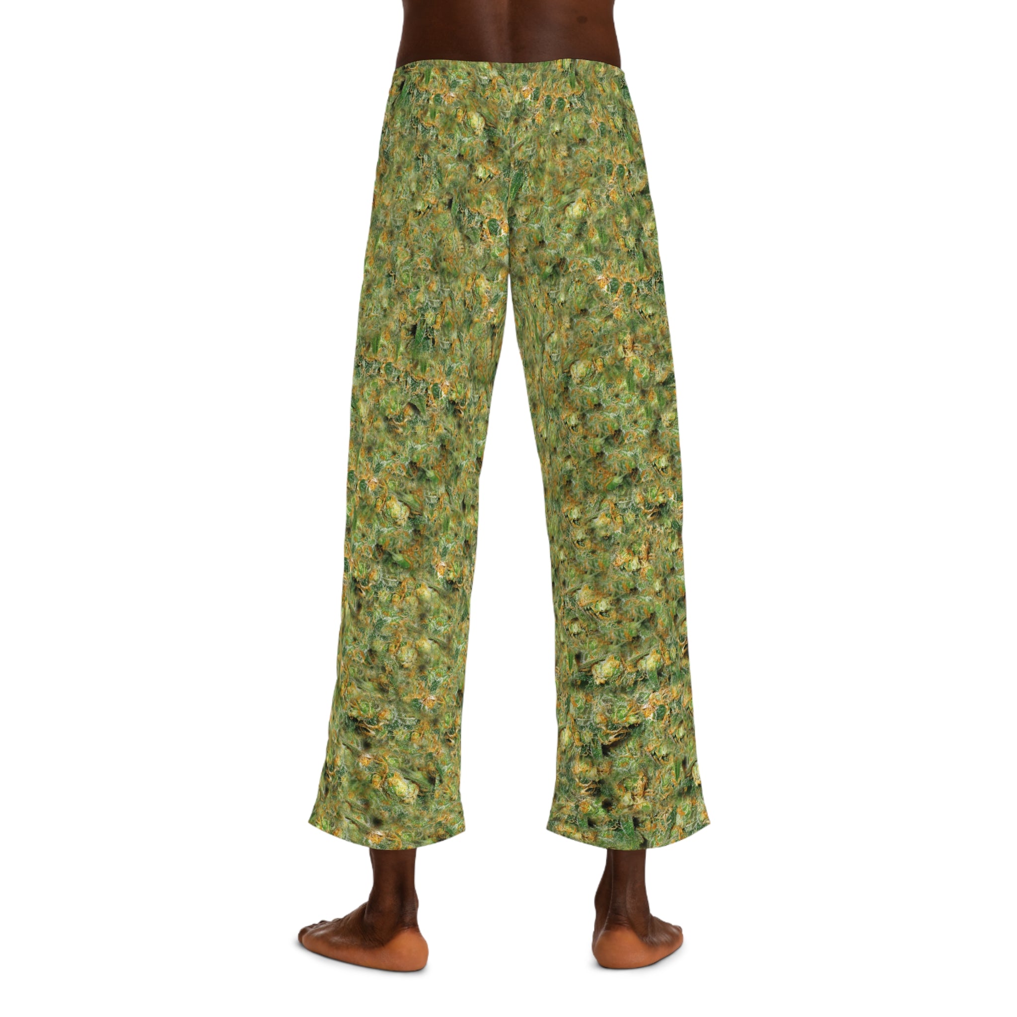 Marijuana Nug Pattern Pajama Pants — Men's Printed Lounge Pants