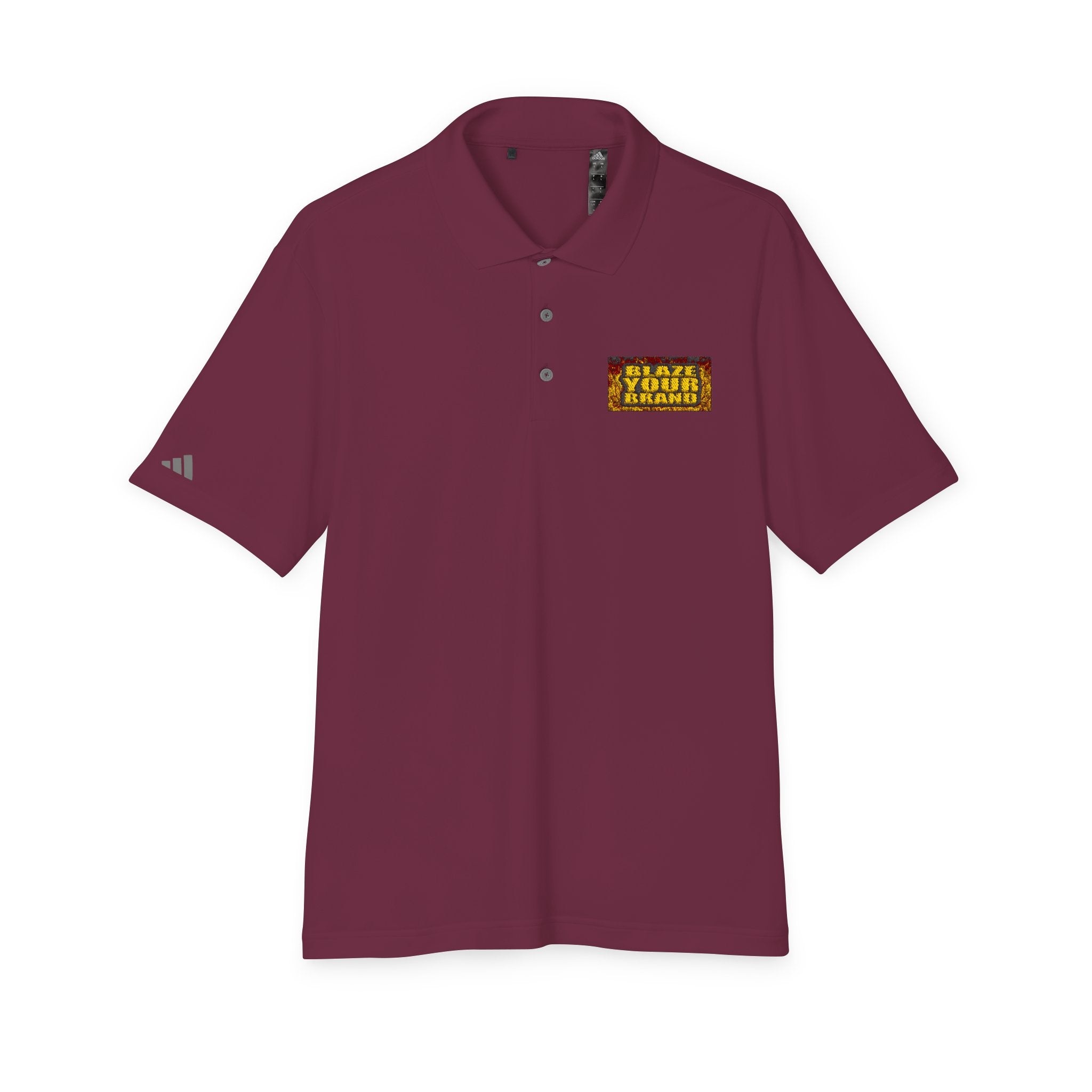 Performance Polo — 'Blaze Your Brand' Chest Logo