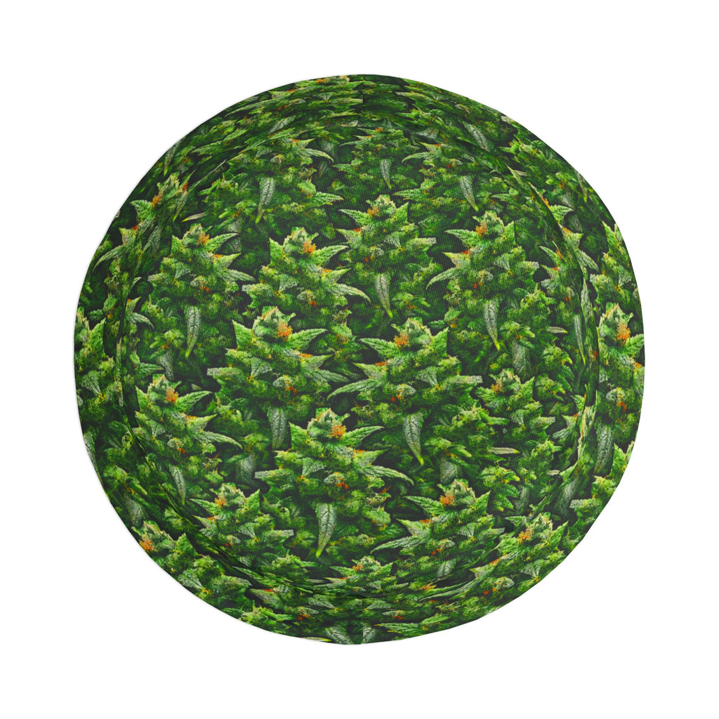 Cannabis Camo Bucket Hat — Subtle 'If Ya Know' Green Leaf Design