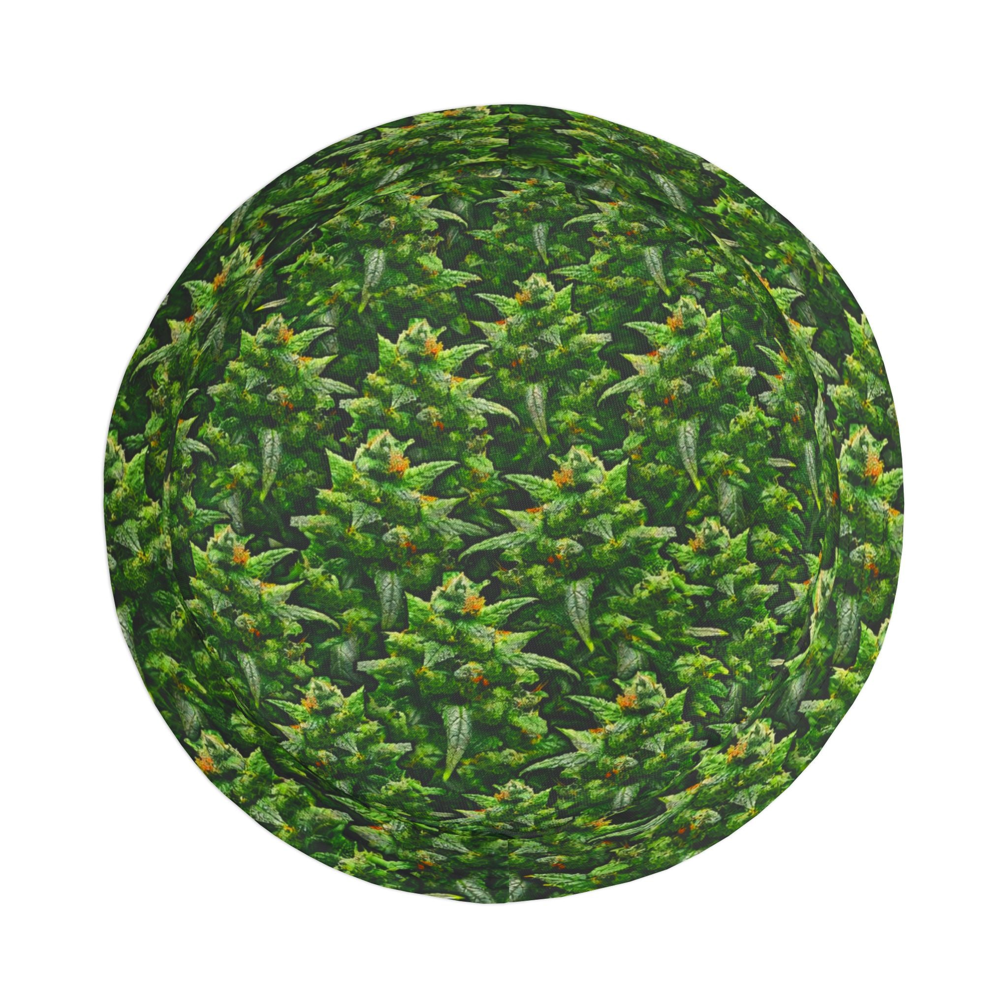 Cannabis Camo Bucket Hat — Subtle 'If Ya Know' Green Leaf Design