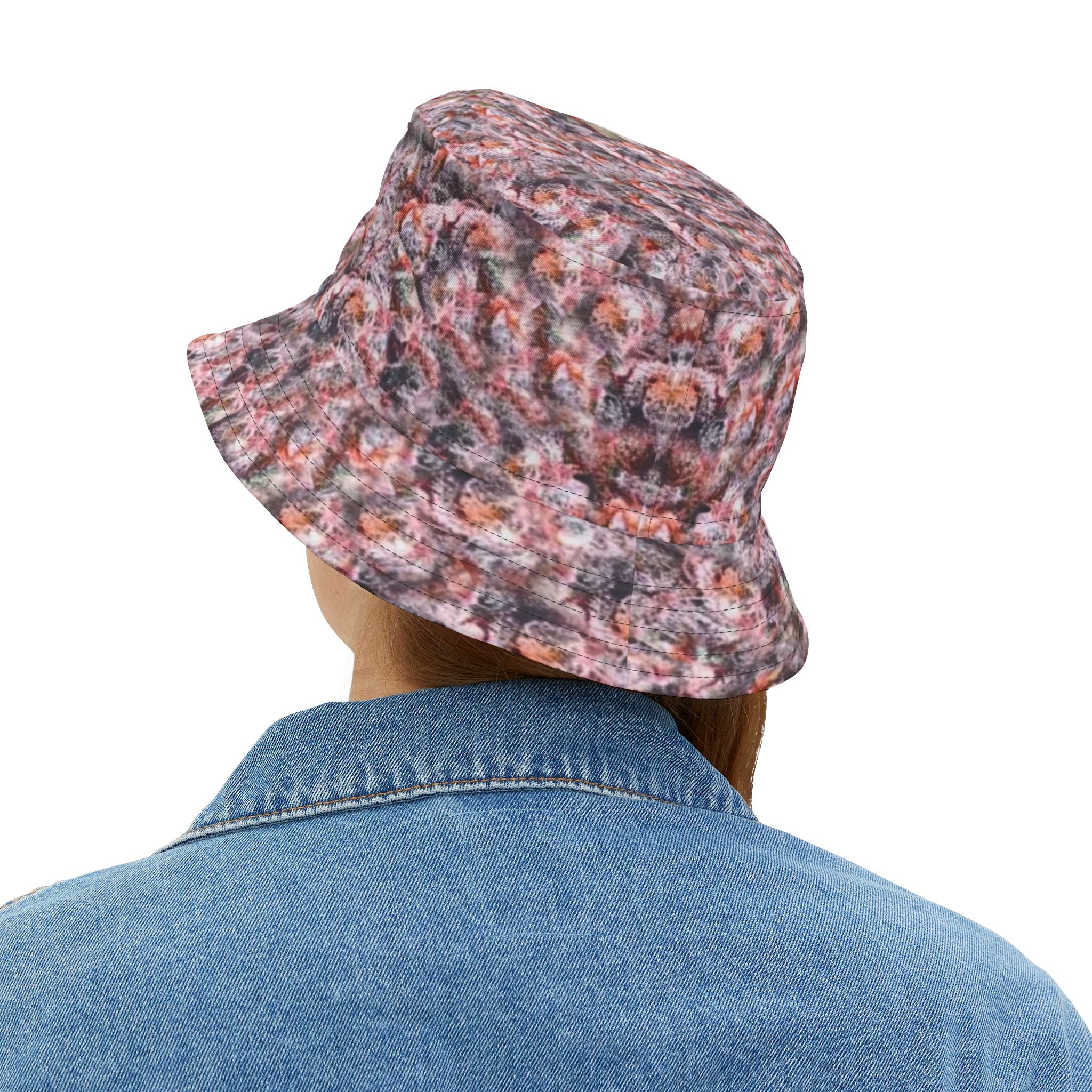 "Think Pink" Canna Zoom Frost Bucket Hat — 'If Ya Know" DL Design