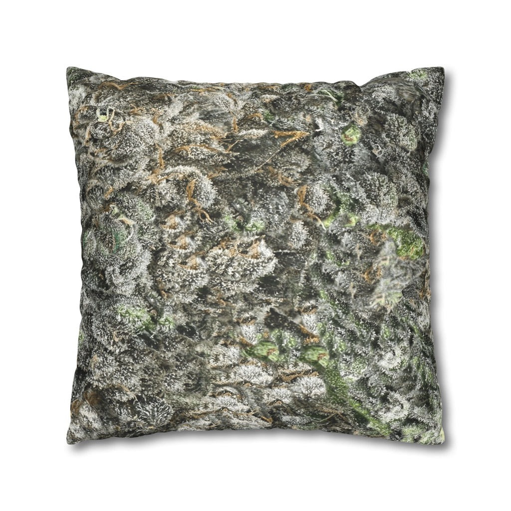 Faux Suede Pillow - Mossy Stone Texture Decorative Throw Pillowcase