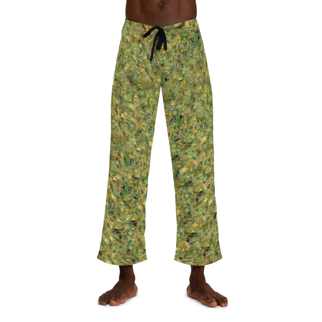 Marijuana Nug Pattern Pajama Pants — Men's Printed Lounge Pants