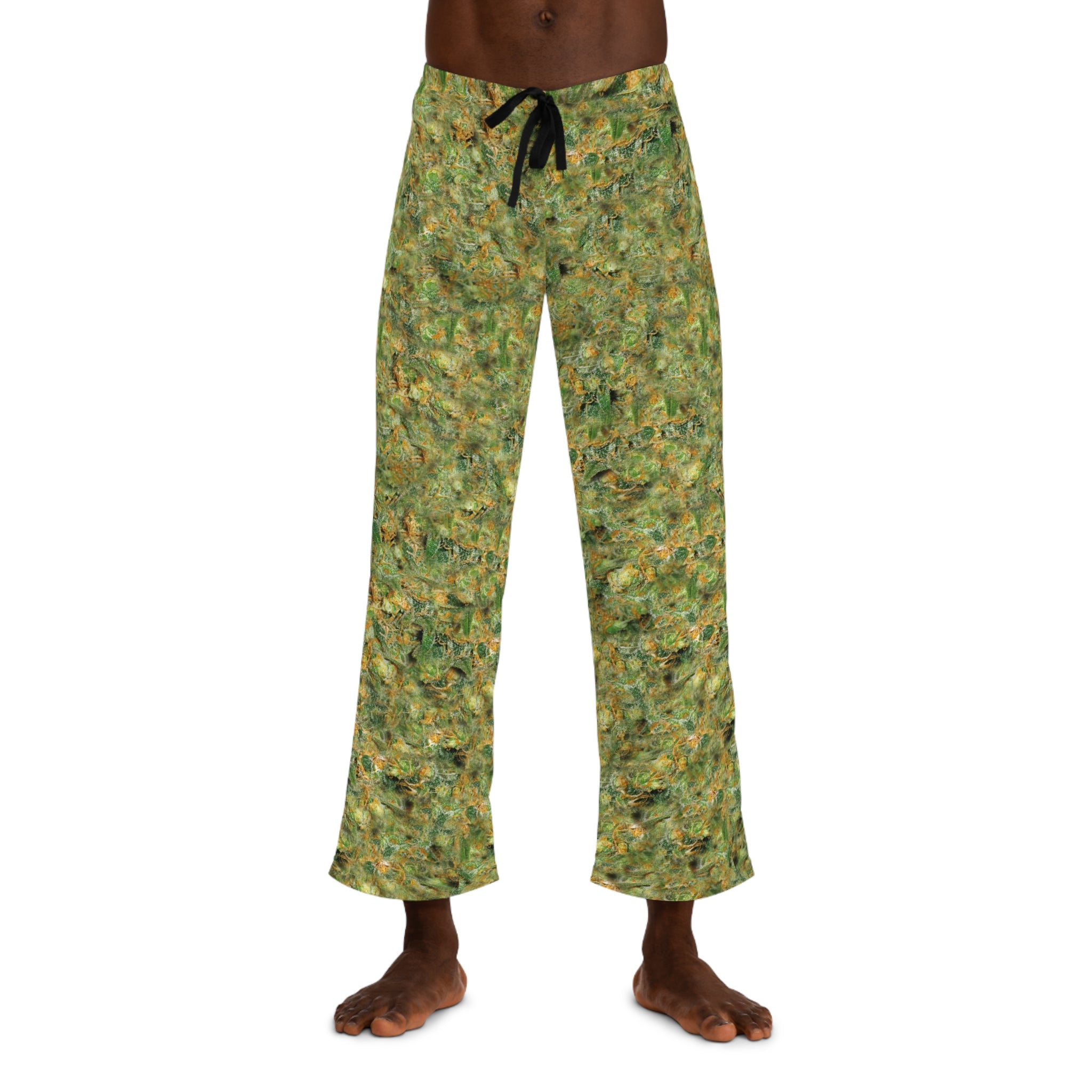 Marijuana Nug Pattern Pajama Pants — Men's Printed Lounge Pants