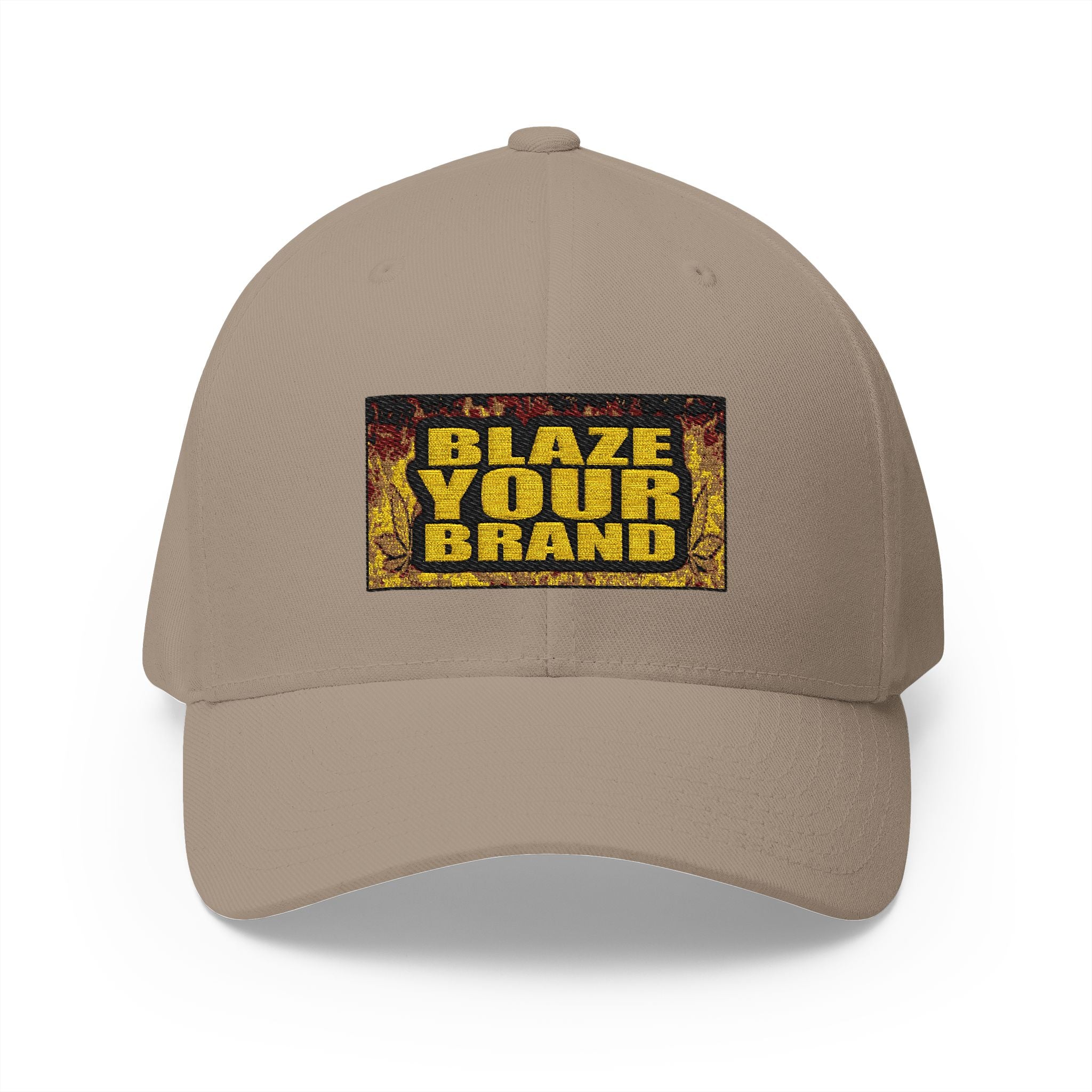 Embroidered 'Blaze Your Brand' Cap – Structured Closed-Back Baseball Hat