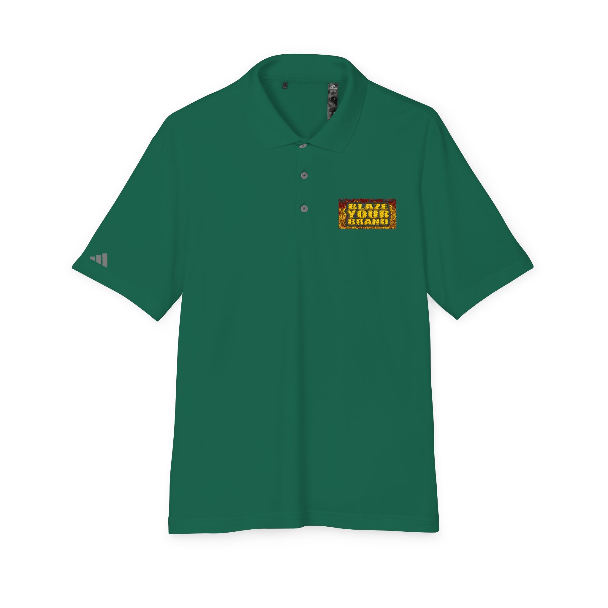 Performance Polo — 'Blaze Your Brand' Chest Logo