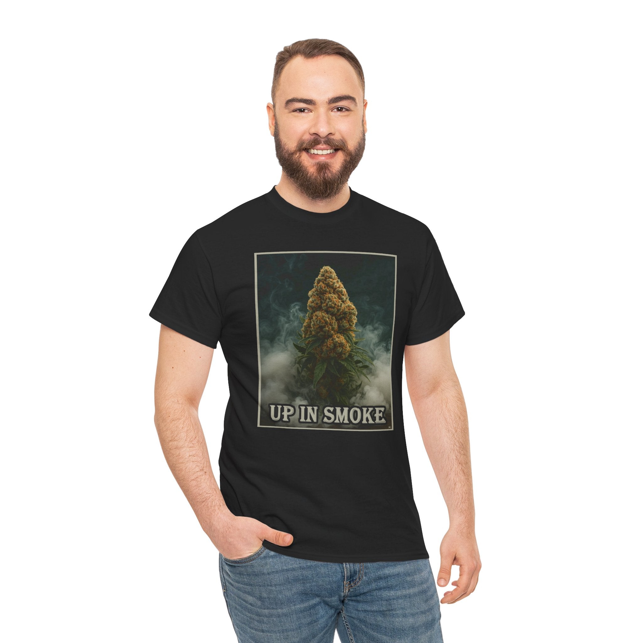 "Up In Smoke" Monster Red Haired Cannabis Tree — Xpress Design Tee