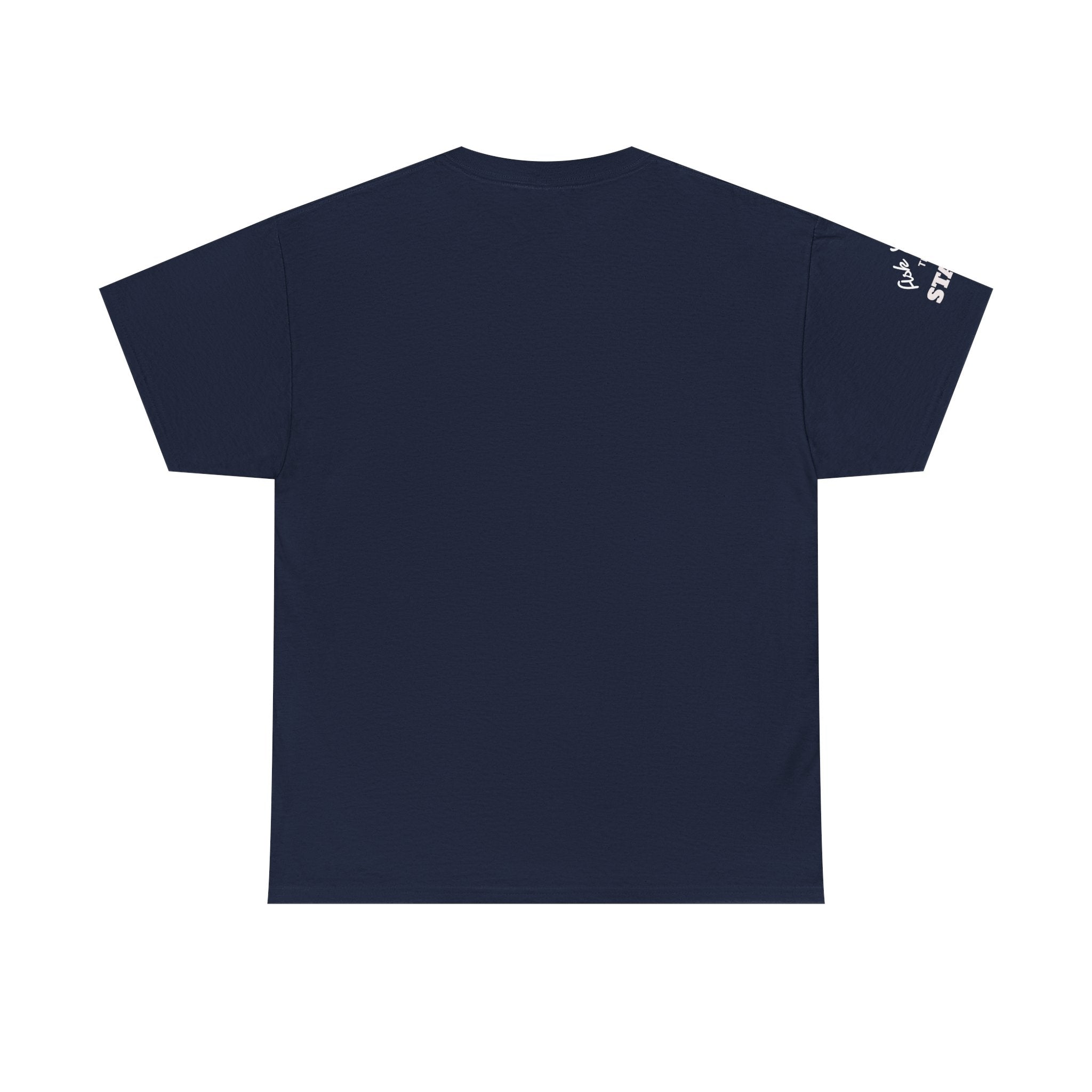 YOUR LOGO Promotions T-Shirt — Double Imprint Tee for staff or customers