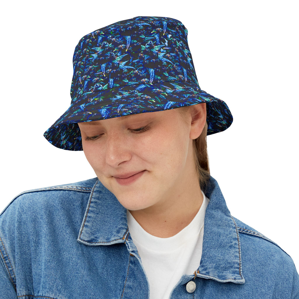 "Bahloo" Canna Camo Bucket Hat — Subtle 'If Ya Know'  DL Leaf Design