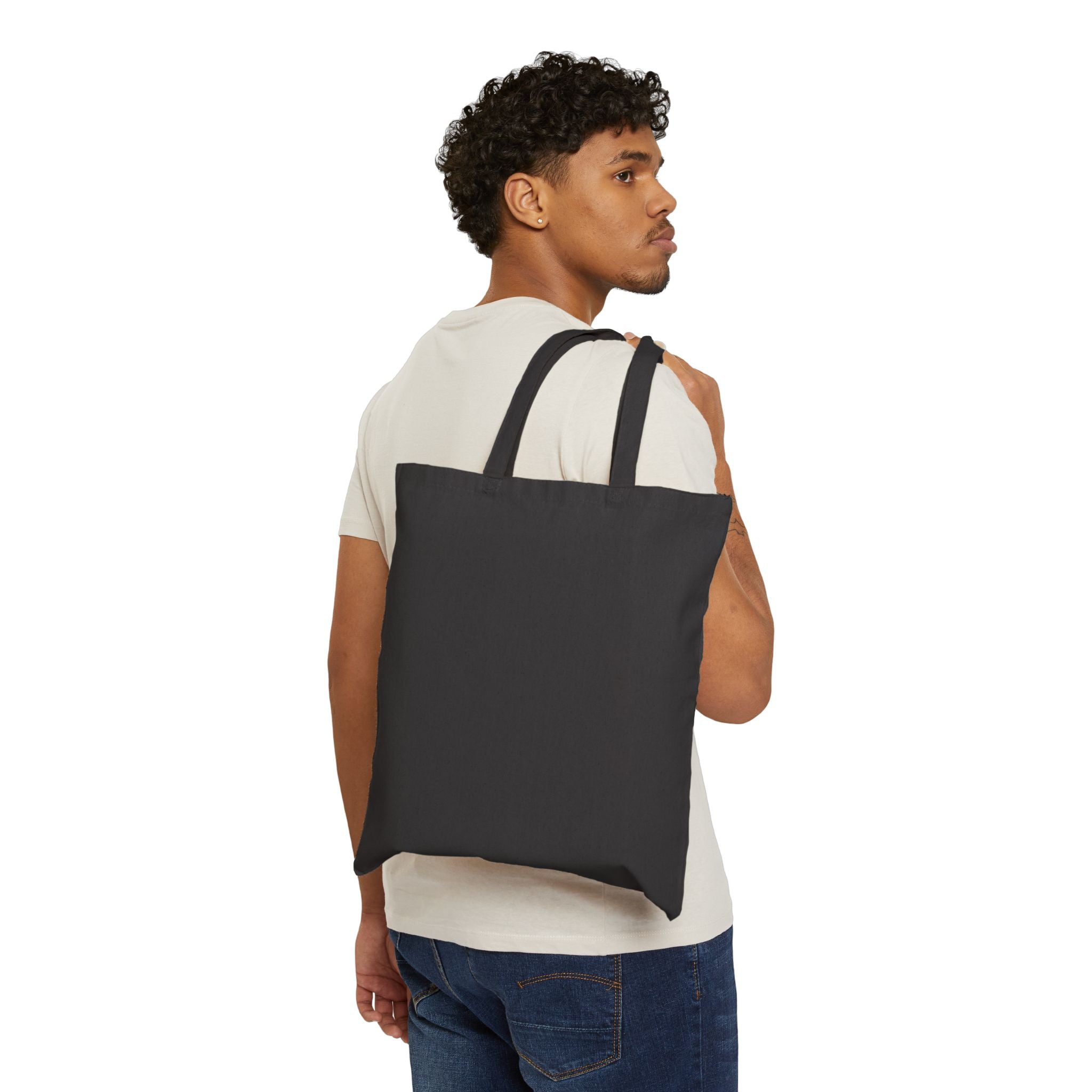 Tote Bag — "Blaze Your Brand" Flame Logo Canvas Tote for Creators & Makers