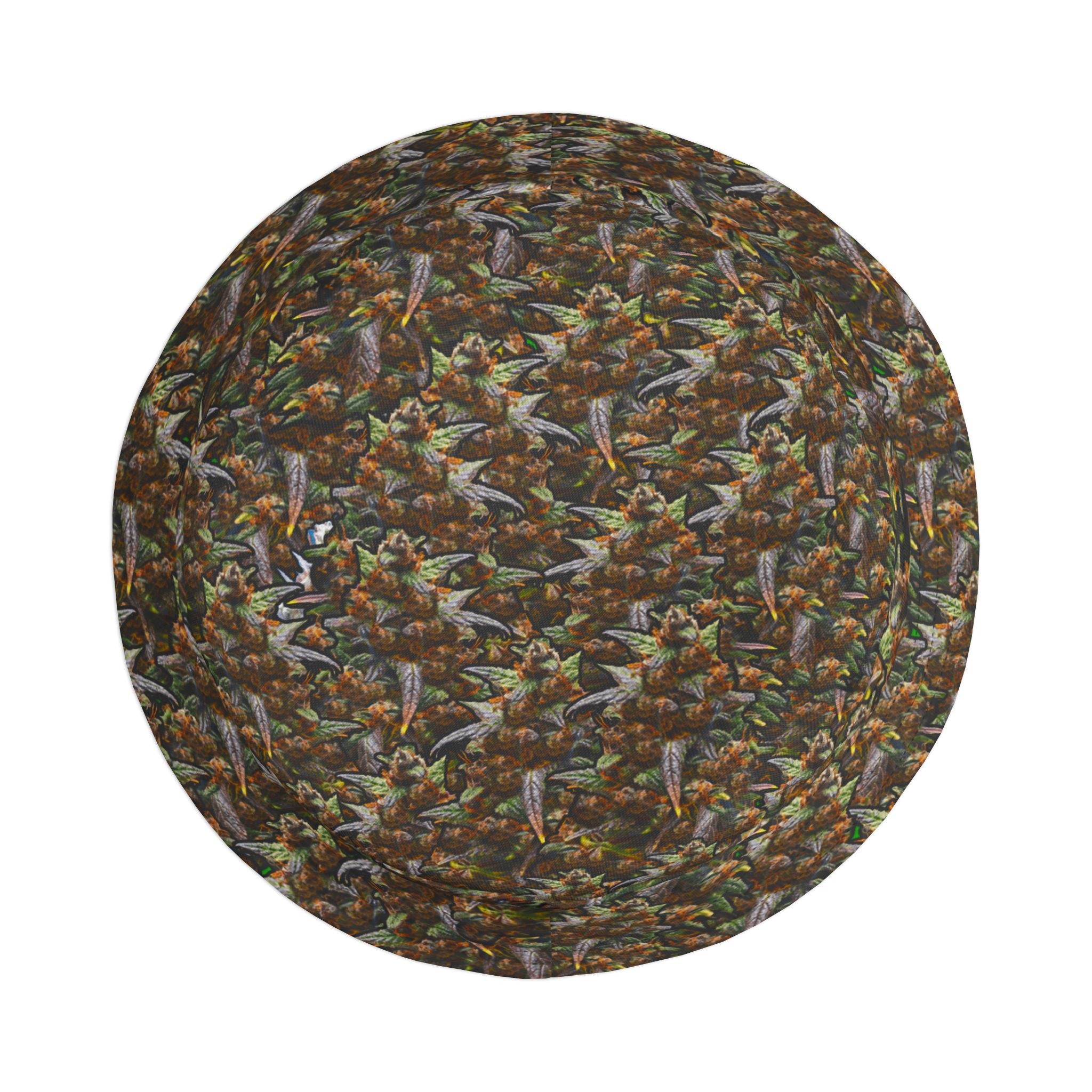 "Canna Camo" Bucket Hat — Subtle 'If Ya Know' Brown Leaf Design