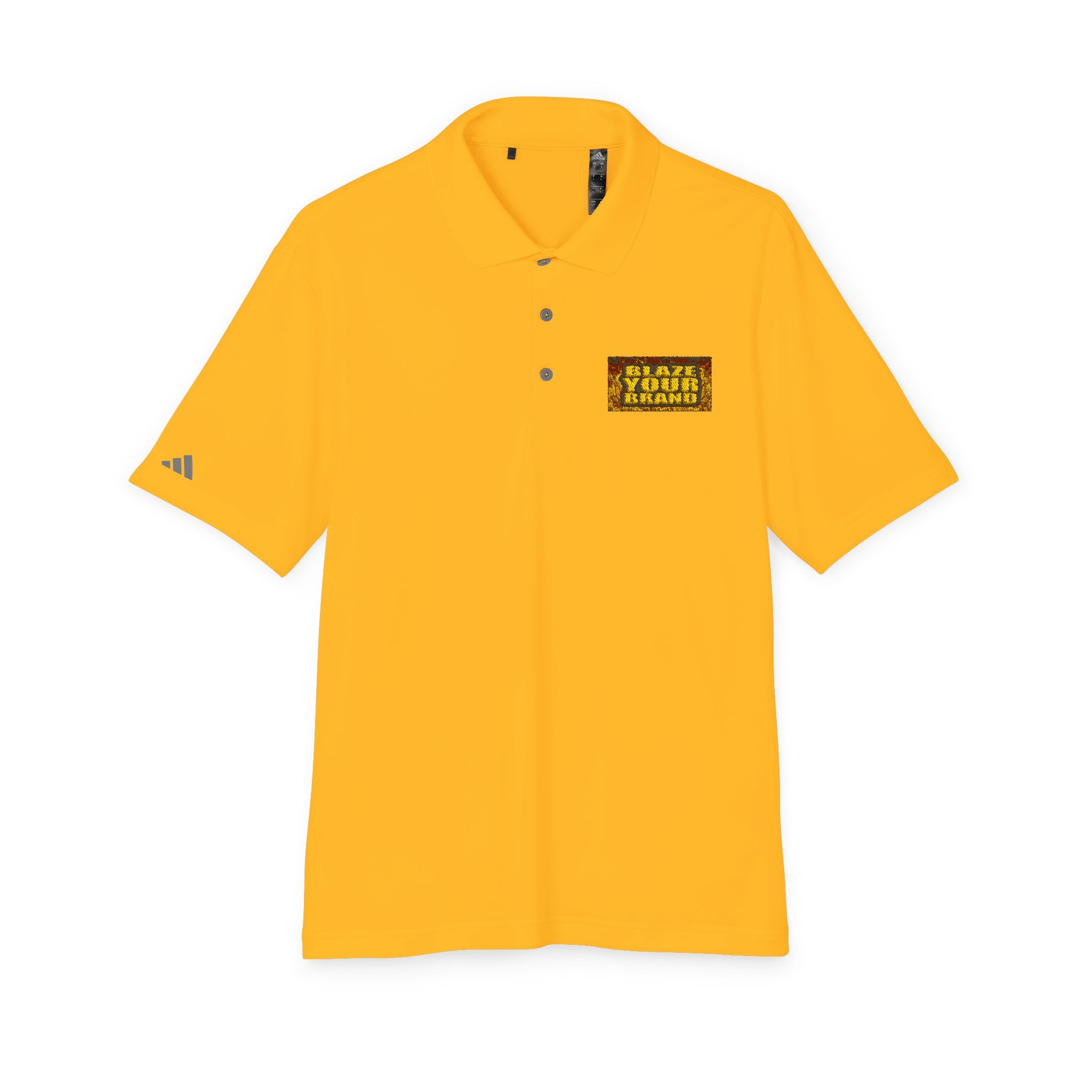 Performance Polo — 'Blaze Your Brand' Chest Logo