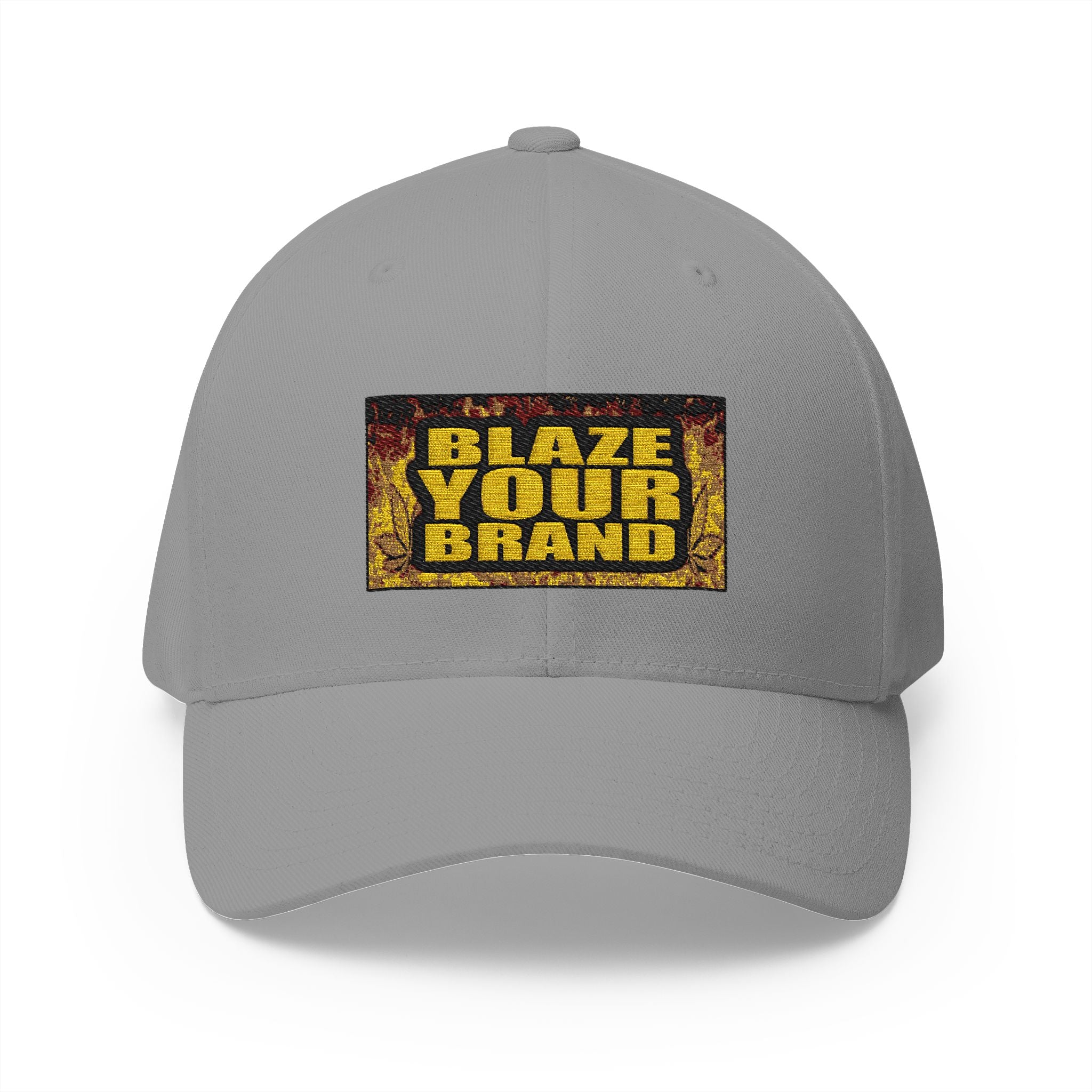 Embroidered 'Blaze Your Brand' Cap – Structured Closed-Back Baseball Hat