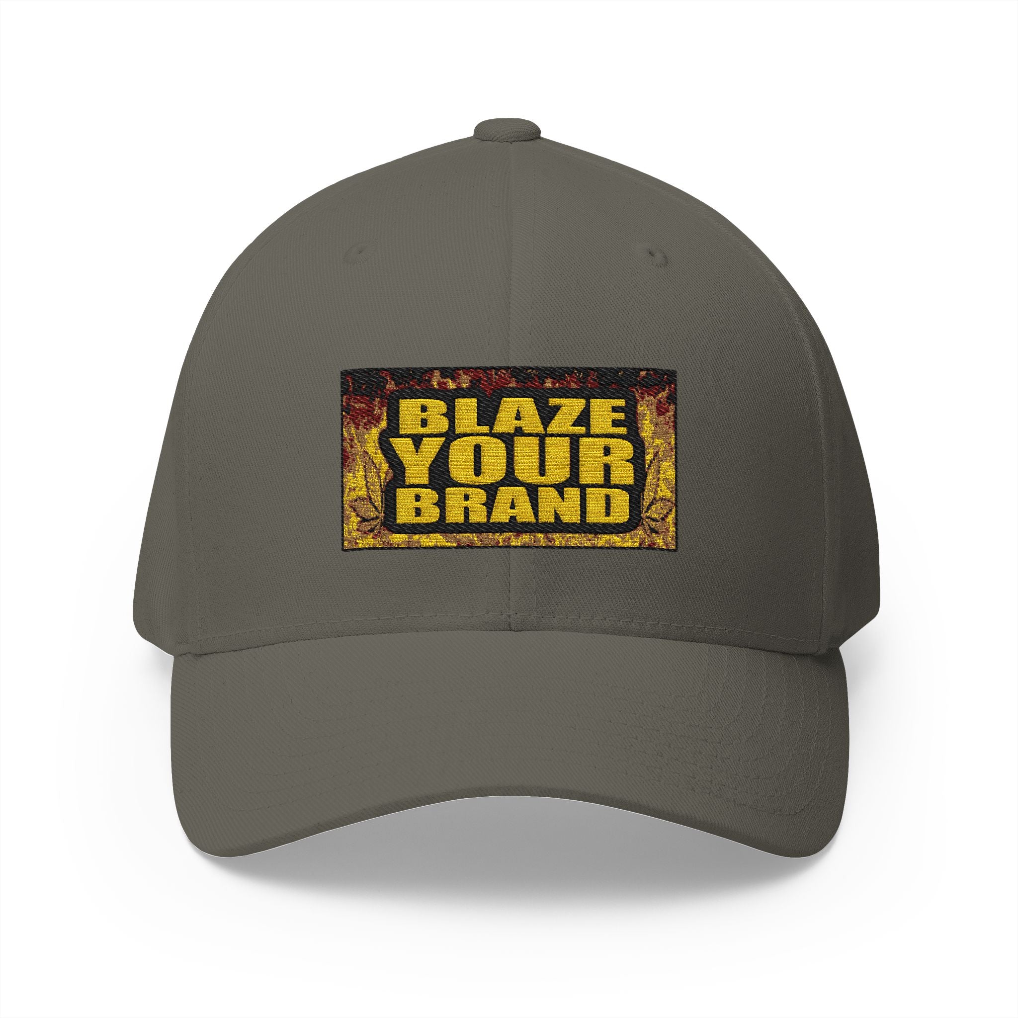 Embroidered 'Blaze Your Brand' Cap – Structured Closed-Back Baseball Hat