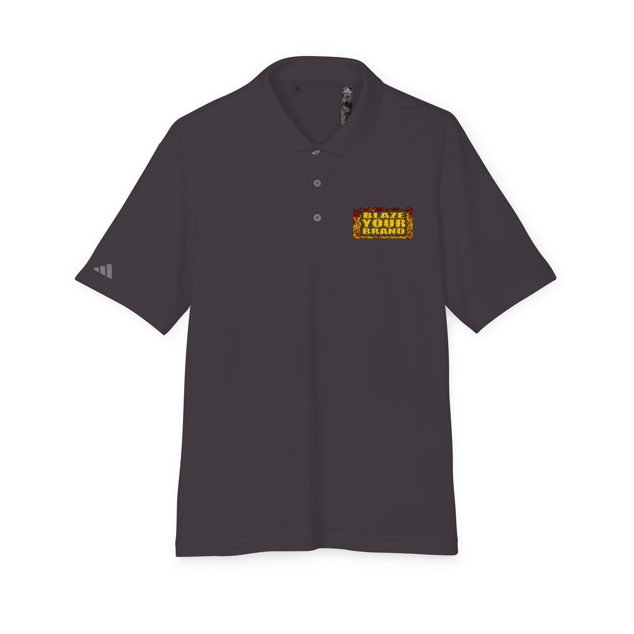 Performance Polo — 'Blaze Your Brand' Chest Logo