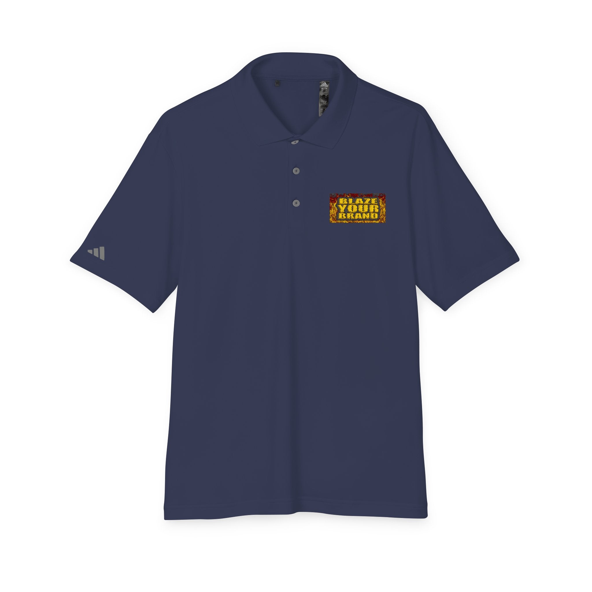 Performance Polo — 'Blaze Your Brand' Chest Logo