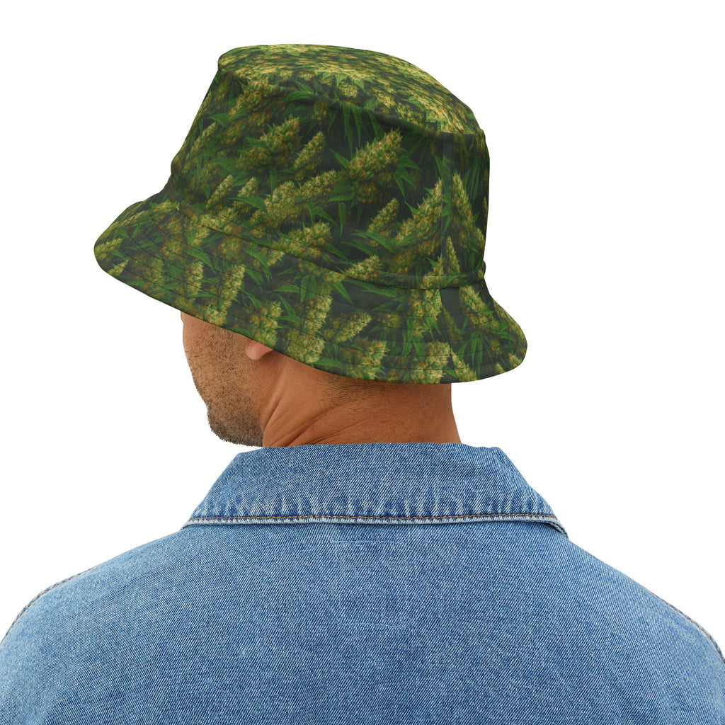 "Field of Dreams" Bucket Hat —Blooming Marijuana Plant Print