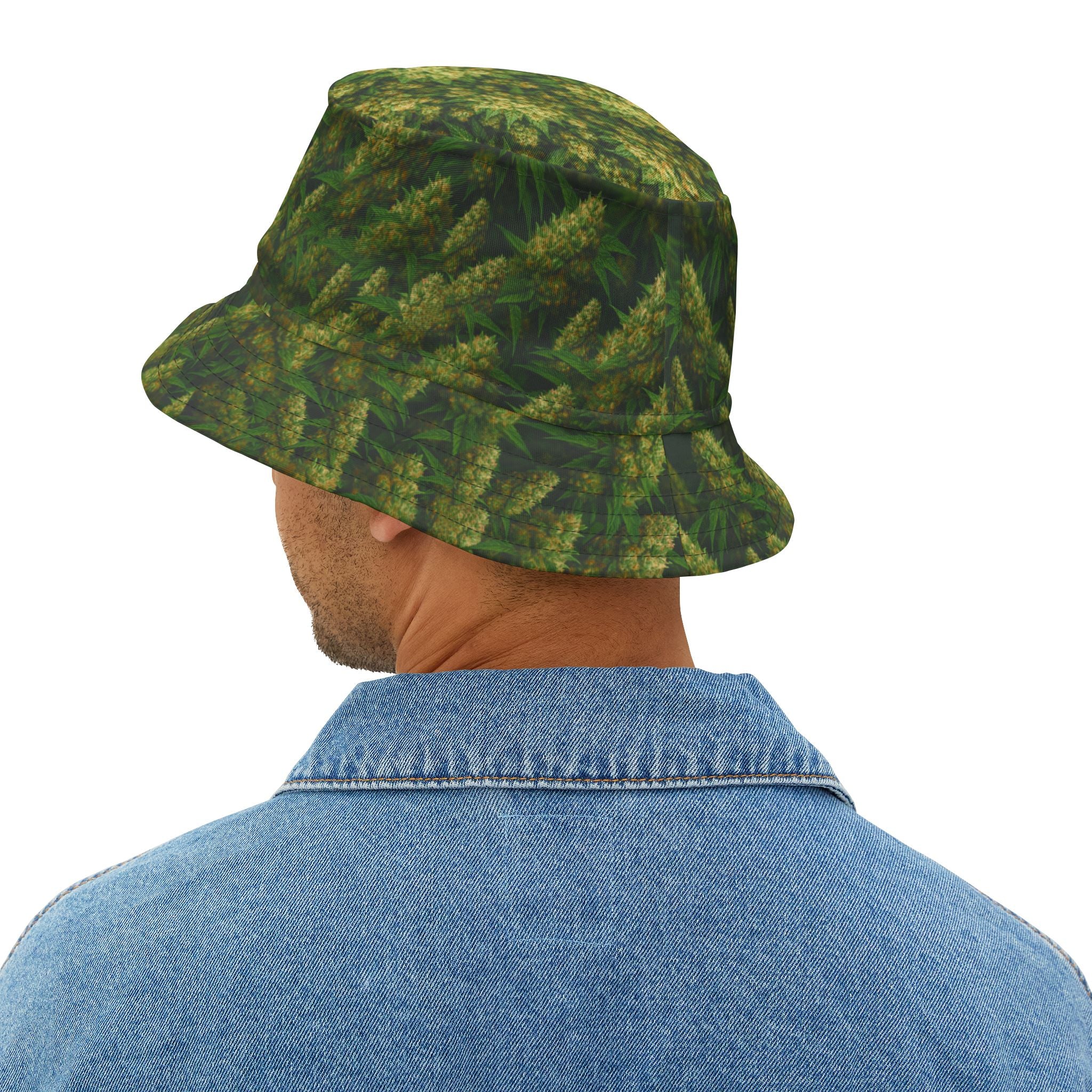 "Field of Dreams" Bucket Hat —Blooming Marijuana Plant Print