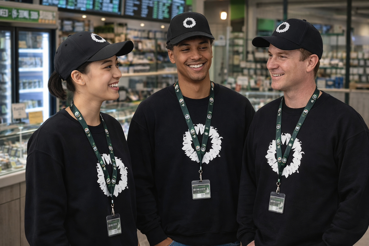Staff Gear Set-15 Sweatshirt/15 T-shirts/15 Hats/25 Lanyards-Uniforms & Workwear
